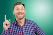© fotofabrika - surprised young happy man just came up with idea