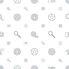 Sticker - focus icons pattern seamless white background