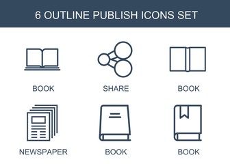 Poster - 6 publish icons