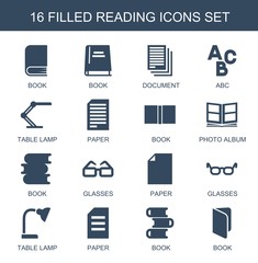 Poster - 16 reading icons