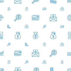 Poster - banking icons pattern seamless white background