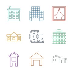 Wall Mural - 9 residential icons