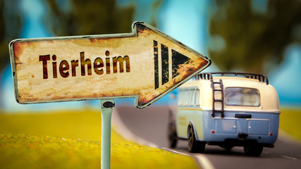 Sticker - Schild 348 - Tierheim