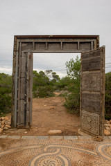 Poster - The doors of Llentia on the island of Ibiza