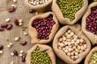 © piyaset - Raw seed of legumes high fibre food for diet, Healthy food concept.