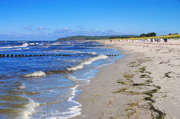 Sticker - Hiddensee Strand - Hiddensee sandy beach in summer