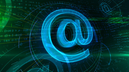 Wall Mural - e-mail sign concept