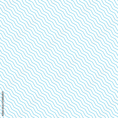 Fotografia Background with blue waves line, vector illustration