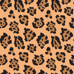 Wall Mural - Vector seamless pattern with jaguar skin. Endless modern background.