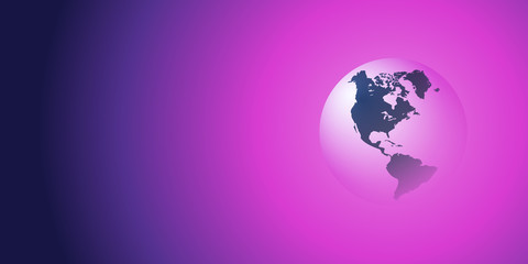 earth globe design - global business, technology, globalisation concept, vector template
