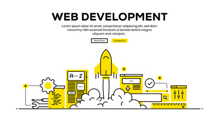 WEB DEVELOPMENT BANNER CONCEPT