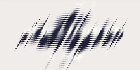 monochrome printing raster, abstract vector halftone background.