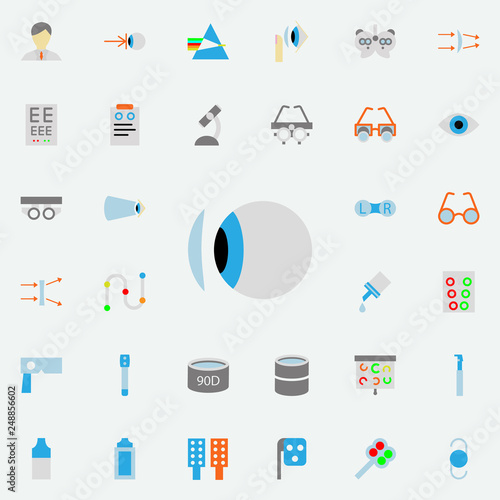 Fotografía contact lens illustration icon