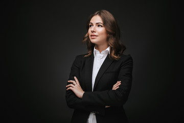 Canvas Print - Portrait of a confident young businesswoman