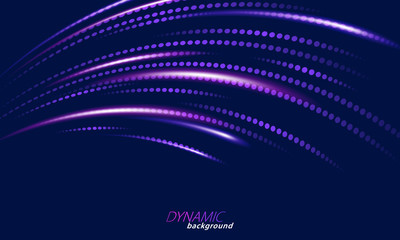 Wall Mural - Abstract motion dynamic background. Light and energy lines.