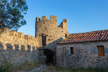 Wall Mural - Kapetanakis yard - the medieval fortress in Messenia near Kalamata