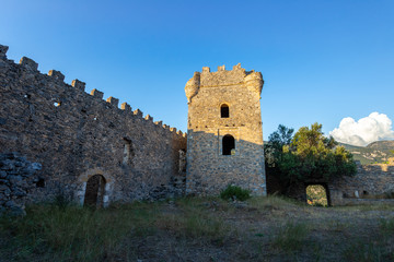 Wall Mural - Kapetanakis yard - the medieval fortress in Messenia near Kalamata