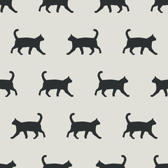 Naklejka na meble seamless cat pattern