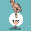 © childrendrawings - Mano señalando a un niño