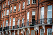 Close up of luxury Kensington homes, London UK