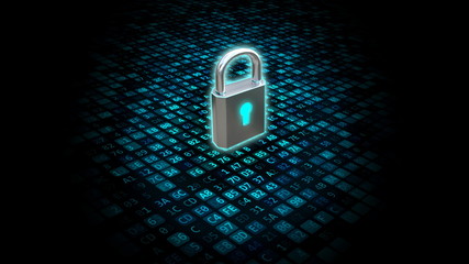 Wall Mural - internet security and data protection concept