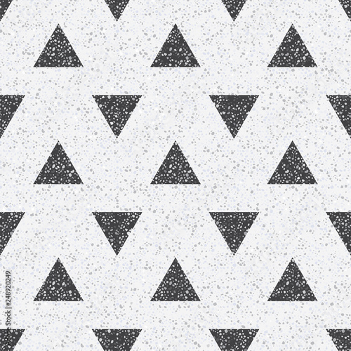 Small geometric texture of the treated stones and pebbles. Seamless pattern f...