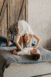 © Dmitriy Kapitonenko - beautiful loving couple doing yoga