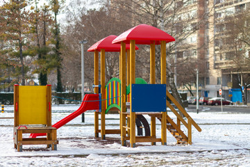 Playground in the public park