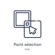 © Meth Mehr - paint selection icon from shapes outline collection. Thin line paint selection icon isolated on white background.
