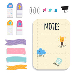 Sticker - Colorful stationery set