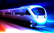 transportation concept : High speed train for business transportation