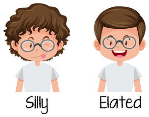 Sticker - Set of nerd boy character