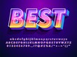 © Munerf - 'best' modern and futuristic font with cool effect  compatible with illustrator 10