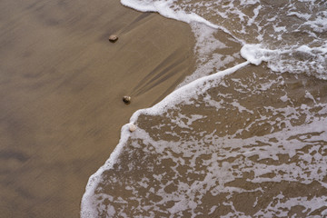 Calm surf of Atlantic ocean in the Grand Canaria island