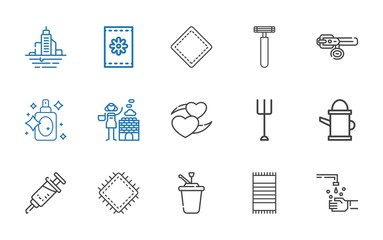 Canvas Print - care icons set