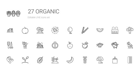 Canvas Print - organic icons set