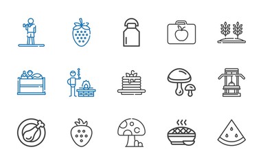 Canvas Print - nutrition icons set