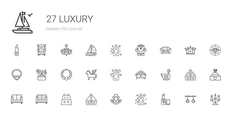 Poster - luxury icons set