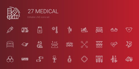 Sticker - medical icons set