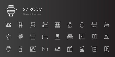 Canvas Print - room icons set