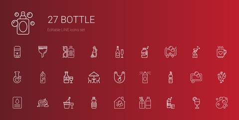 Sticker - bottle icons set