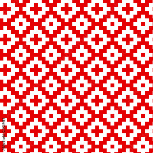 Folk ornament hand drawn se...