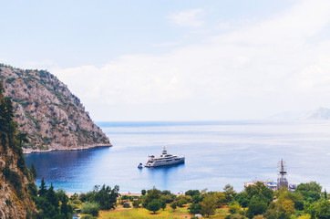 Butterfly Valley beach near Oludeniz in Turkey