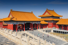 The Forbidden City, A Palace Complex In Central Beijing, China. The Former Chinese Imperial Palace From The Ming Dynasty To The End Of The Qing Dynasty It Now Houses The Palace Museum.