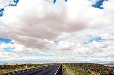 wide straight road in the US