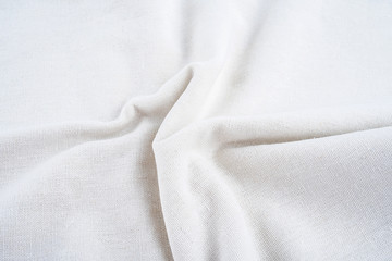 White combed linen material
