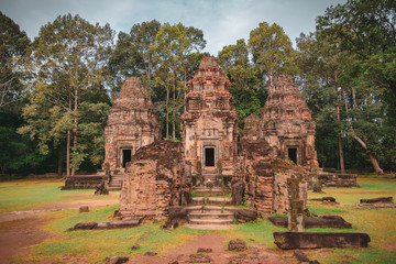 Wall Mural - Preah Ko Tempel in Angkor in Kambodscha