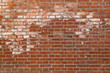 Red Brick Wall With Salt Stains