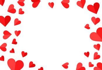 Aufkleber - Valentine`s Day and Mother`s Day celebration card template. Vector background with