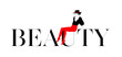 © magic_creator - Fashion women sitting on a fashion slogan